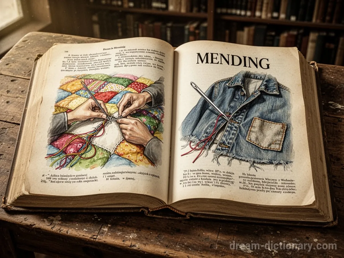 Dream Dictionary Book: Mending