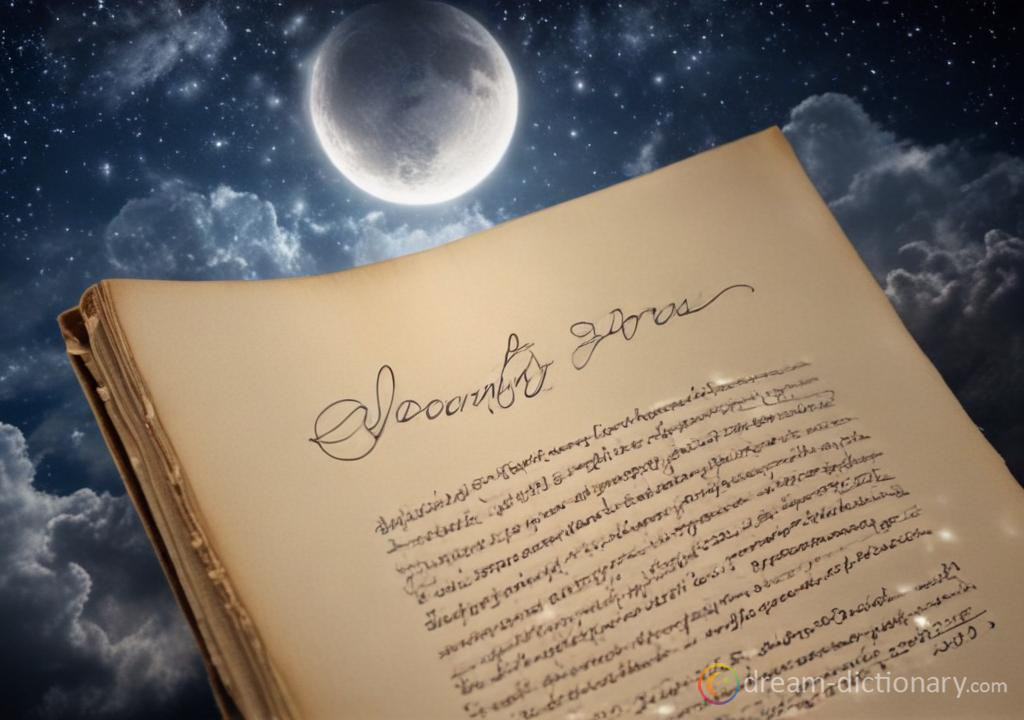 autograph dream dictionary