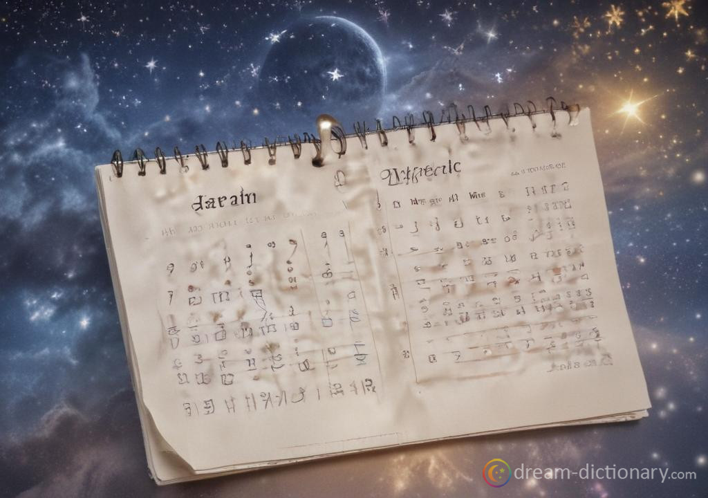 Calendar dream dictionary