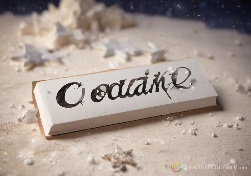 Cocaine dream dictionary