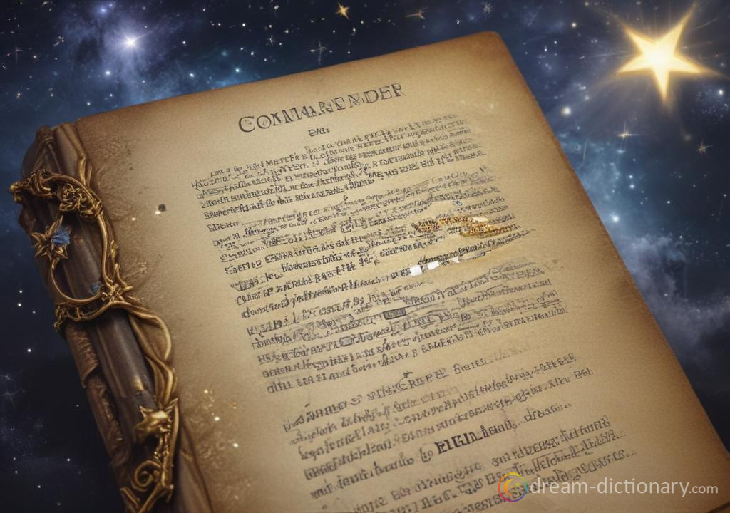 Commander dream dictionary