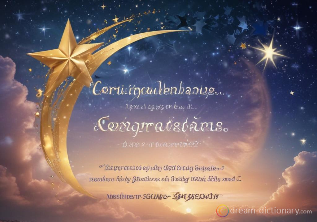 Congratulations dream dictionary