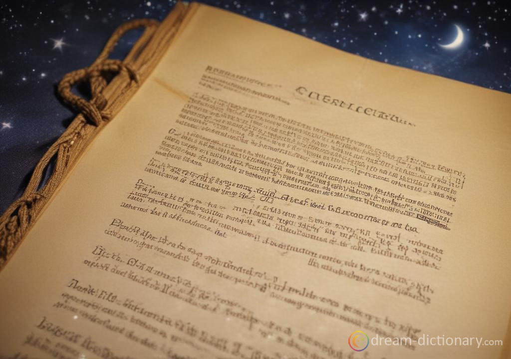 Contract dream dictionary