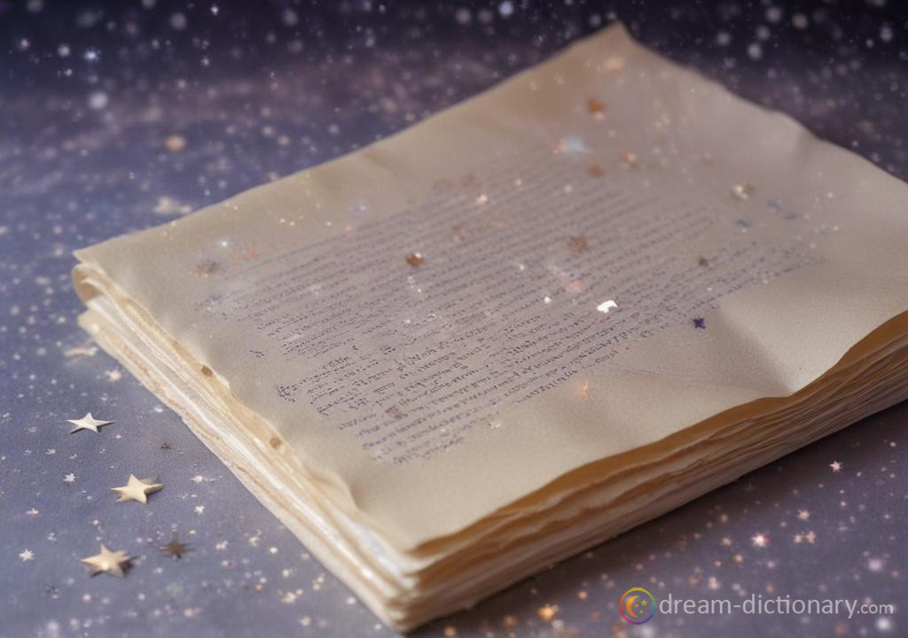 Crêpe paper dream dictionary