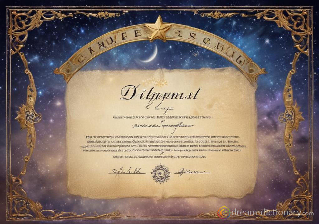 Diploma dream dictionary