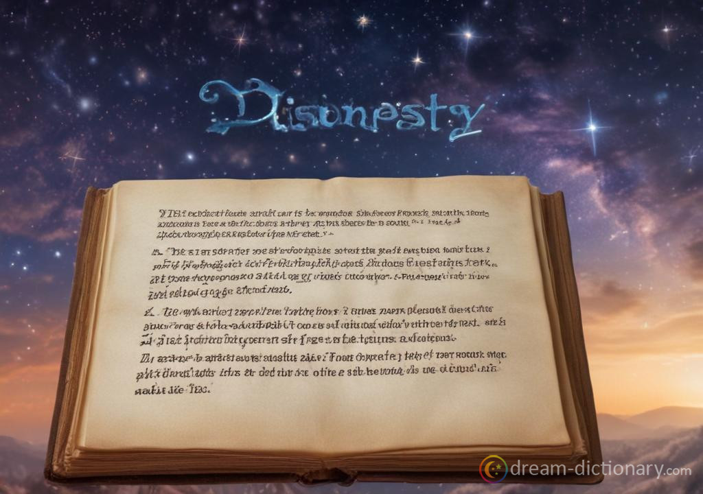 Dishonesty dream dictionary