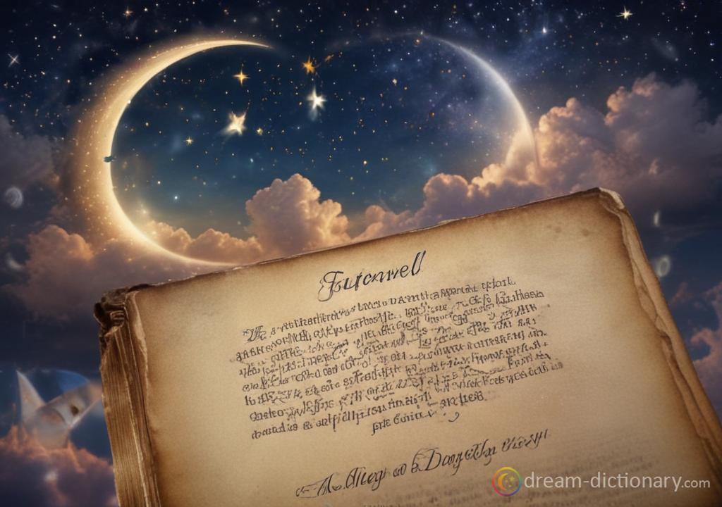 Farewell dream dictionary