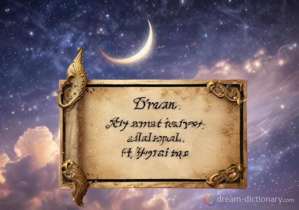 Label dream dictionary
