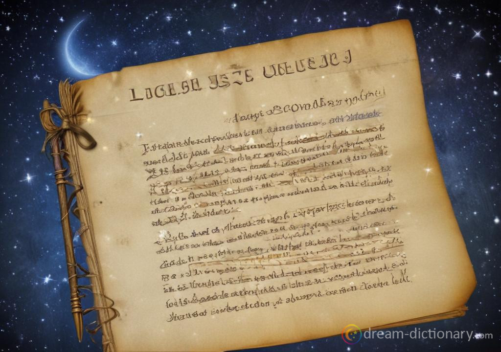 Ledger dream dictionary