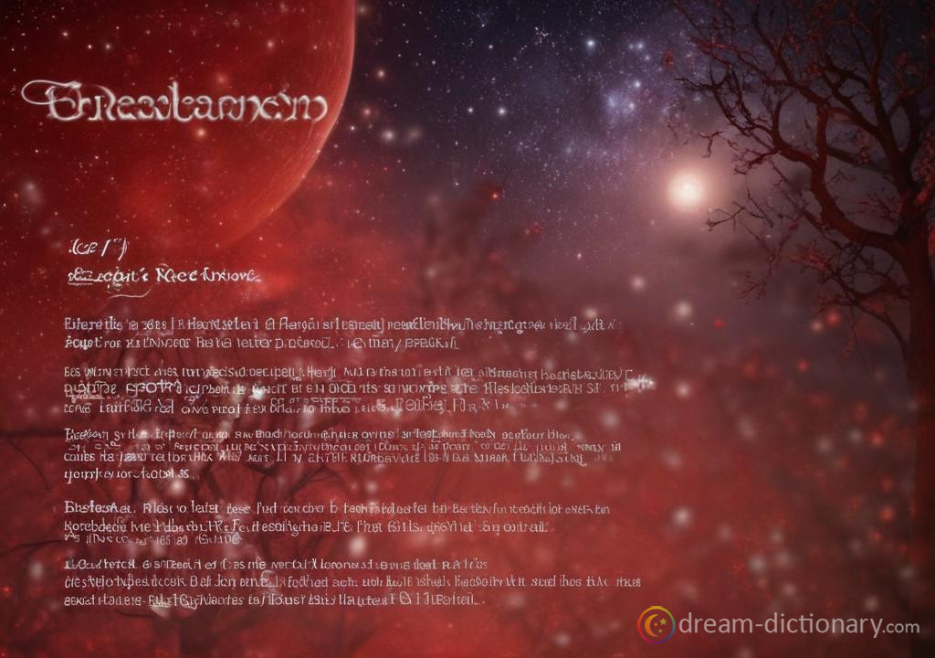 Redden dream dictionary