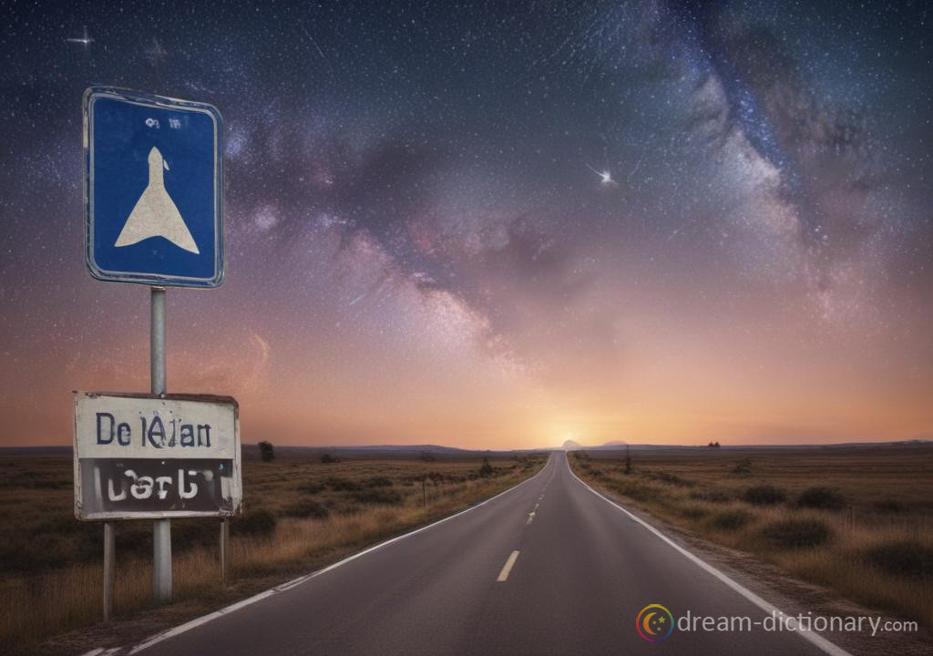 Road sign dream dictionary