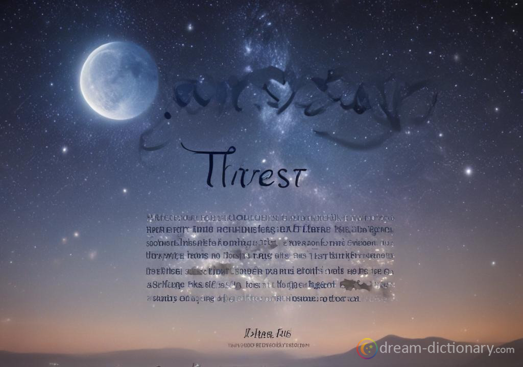 Thirst dream dictionary