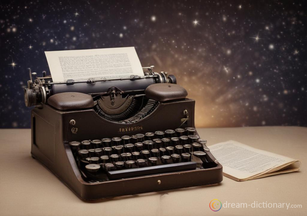 Typewriter dream dictionary