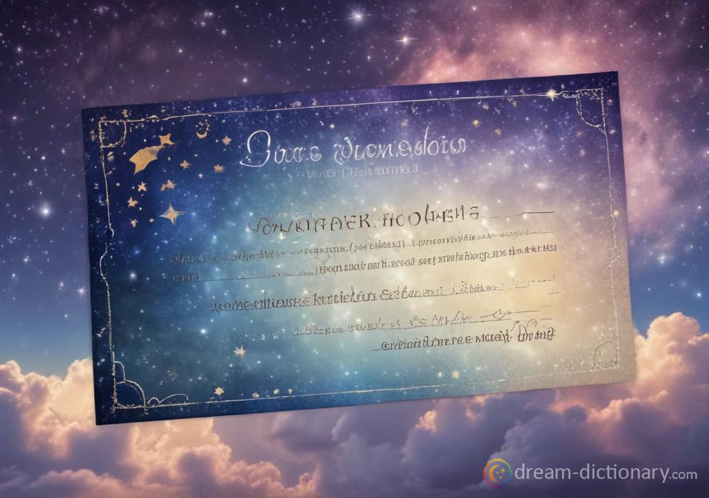 Voucher dream dictionary