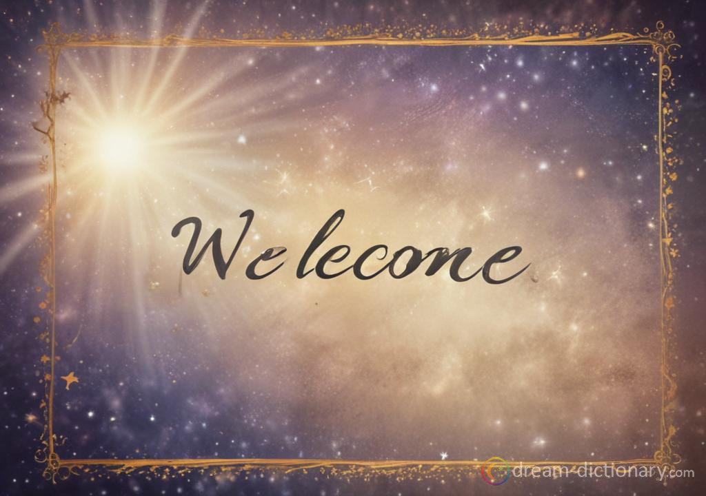 Welcome dream dictionary