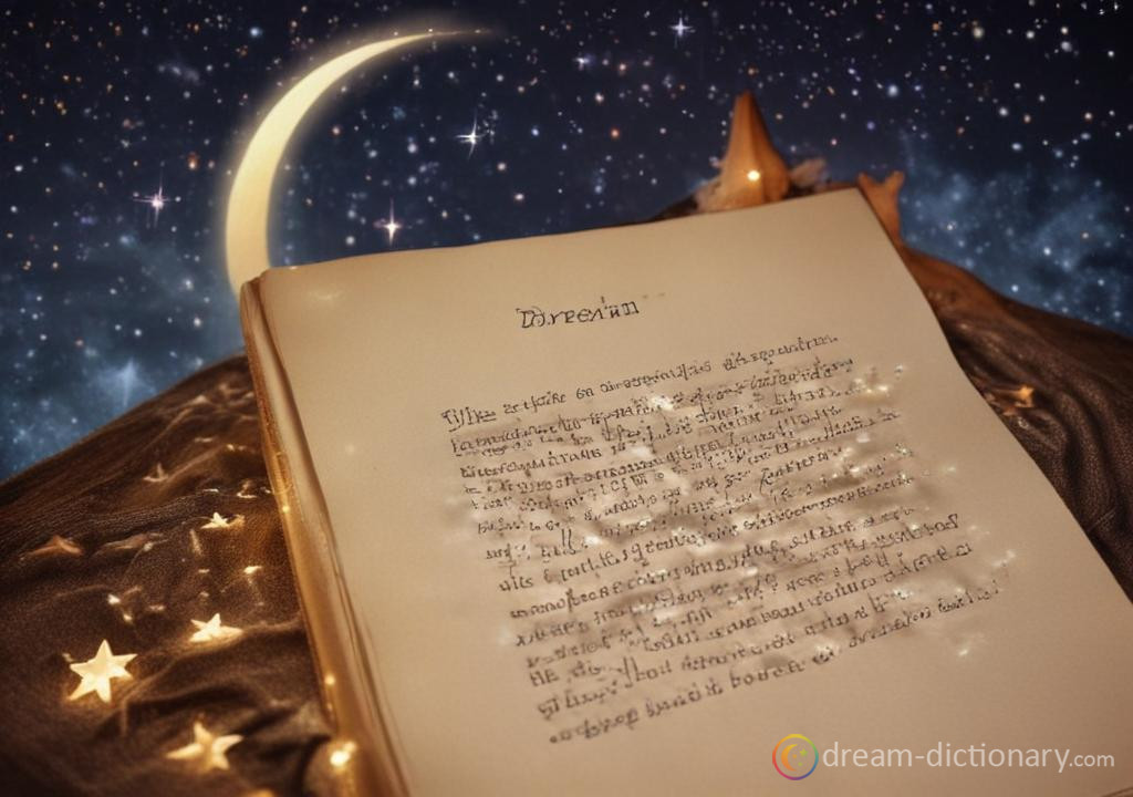 Write dream dictionary