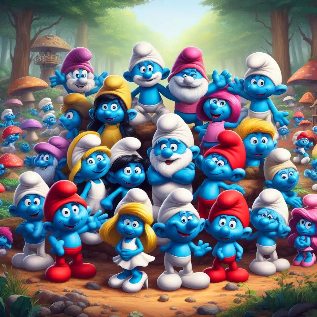 Smurfs 6 all smurfs dream