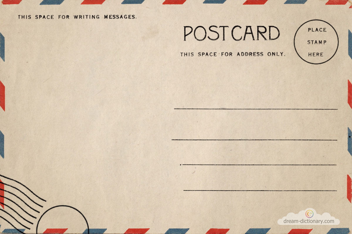 dream meaning Postcard